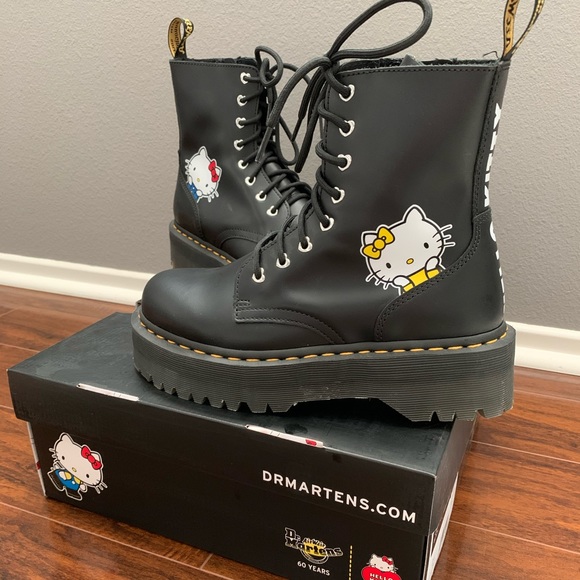 Dr. Martens Shoes - Authentic Hello Kitty Dr. Martens Jadon boot Sz 8